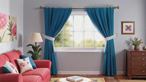 カーテンにおける2つ山ひだの使い方