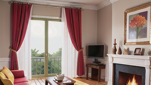 フリルを使ったカーテンのアイデア