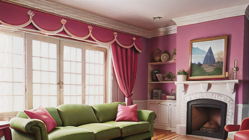 フリルで華やかなクッションに