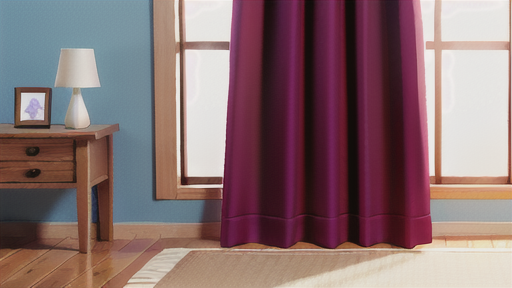 カーテンにおける3つ山ひだ/3本プリーツの使用例