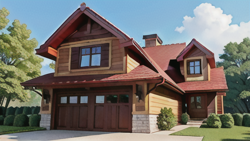 大屋根のある家のプラン