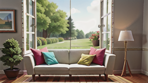 地窓を取り入れたインテリアデザインのアイデア