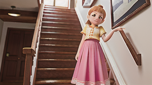 階段でのササラ巾木の設置方法