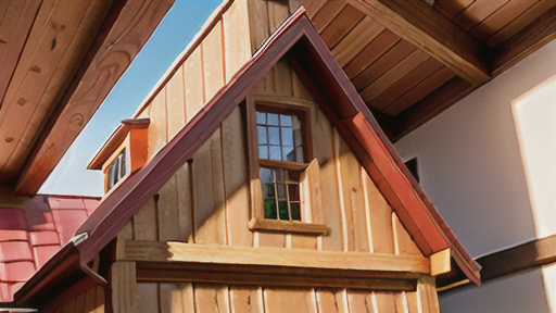 切妻屋根の場合の張り間方向