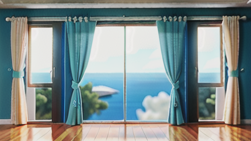 カーテンにおける直接捺染