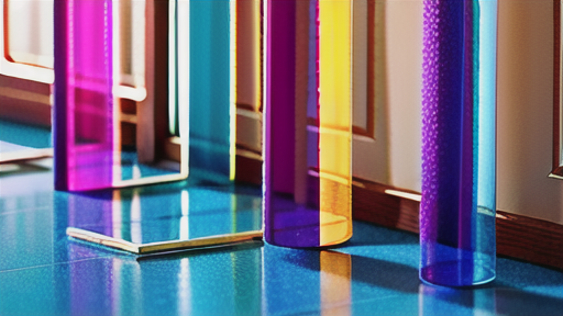 型板ガラスの意匠性:曲げ加工や色付けによる演出