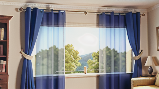 形状記憶加工に適したカーテン