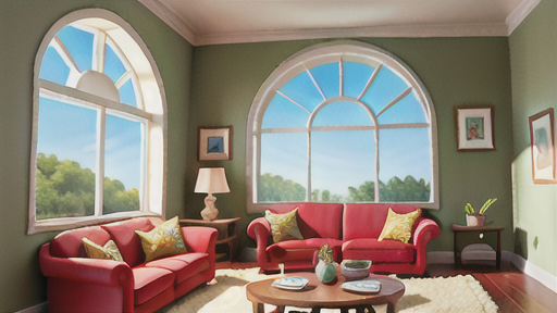 アーチウィンドーが適したお部屋