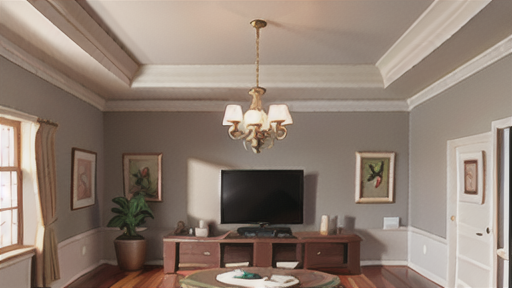 壁と天井：ニュートラルカラーとシンプルな素材