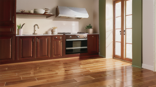 床：木目や凹凸を抑えた素材のフローリングとタイル