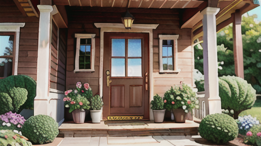 ポーチを彩るアイデア