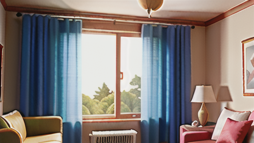 カーテンにおけるポリエステルの用途