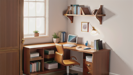 スタディーコーナーのレイアウト