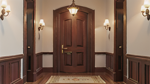 共用廊下の玄関前におけるアルコーブの役割