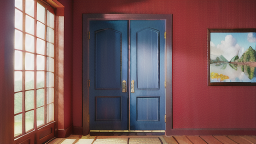 スリット窓を活用したインテリア