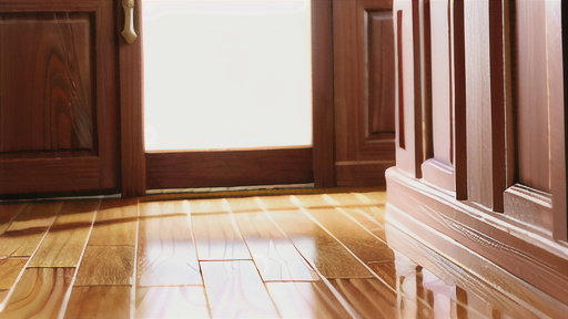 床材における納まり