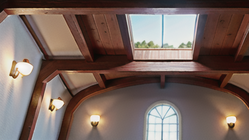 高窓の採光効果