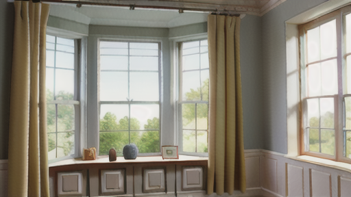 腰窓に合うカーテン・ブラインド