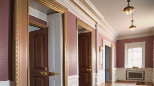 モールディングを取り入れたインテリア