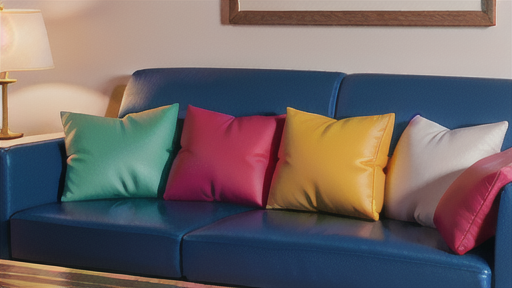 クッションがもたらす感触と彩りのアクセント