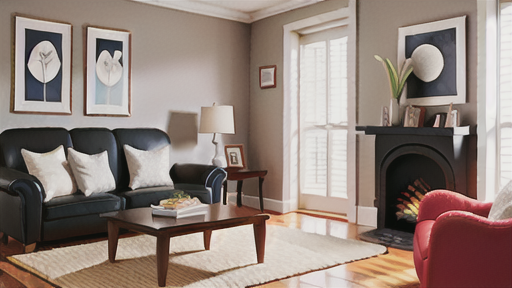 モノクロームインテリアの実例