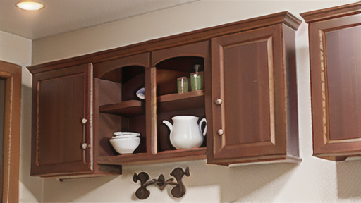 電動降下式ウォールキャビネット