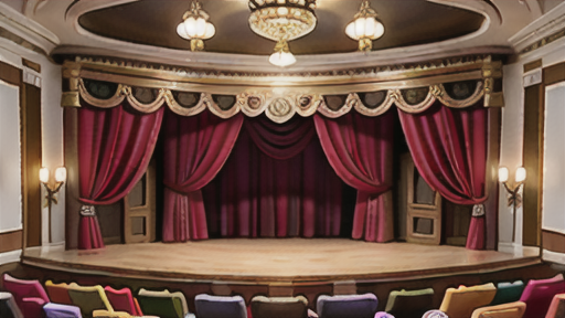 インテリアにおける舞台幕の活用