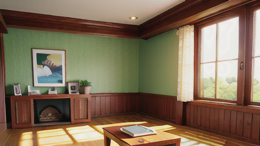 自然塗料を使ったインテリアの例