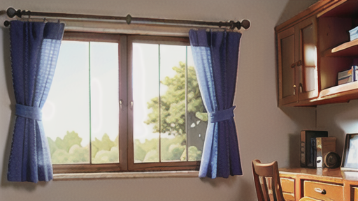 カーテンとしてのラッシェルレース