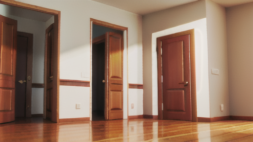 室内で用いられる片引き戸