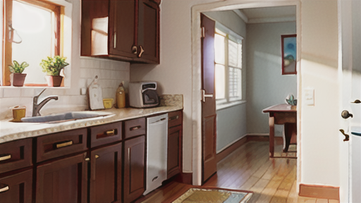 洗面室とキッチンを繋ぐ利便性