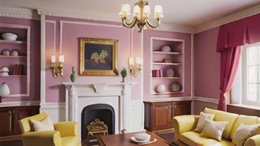 インテリアにおけるラメ糸