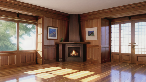 リップル加工を取り入れたインテリア