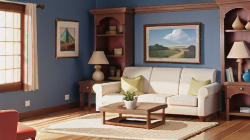 焼物のテクスチャーによる空間の深み