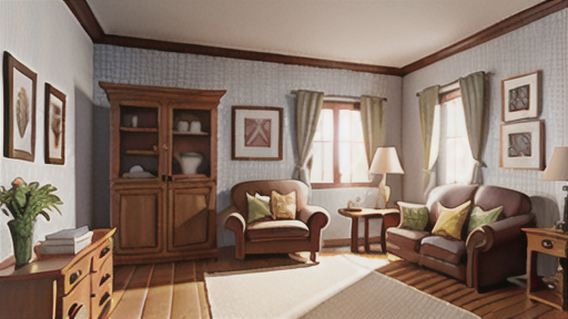 カントリー風のインテリア