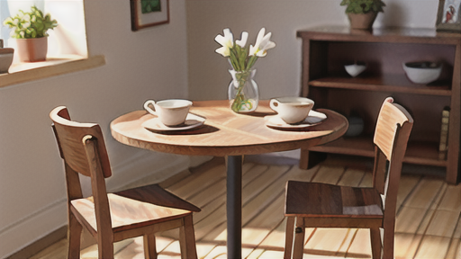 一人暮らしにもおすすめのカフェテーブル