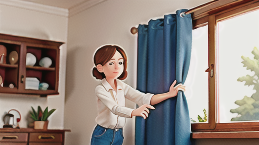 ロッドポケットスタイルカーテンの取り付け方