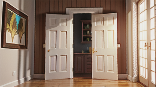 無地フラッシュ戸の活用例