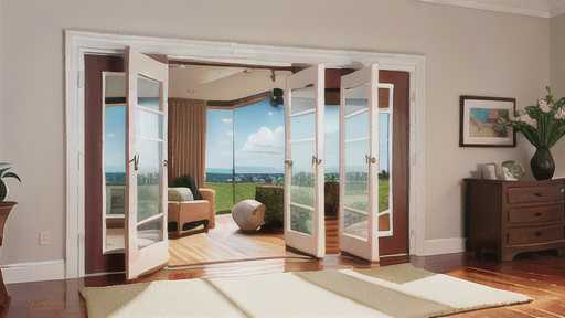 折れ戸のガイドピボットとしての使用