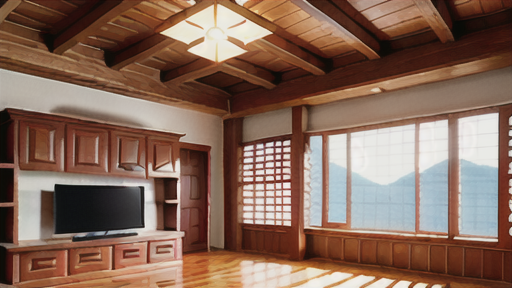 ガラリ戸の意匠性