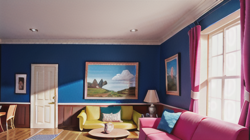 インテリアにおける色相の活用