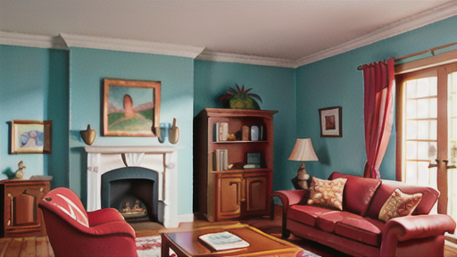 居間のためのクイーンアン様式