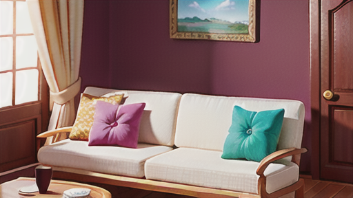 クッションを使ったインテリアコーディネート