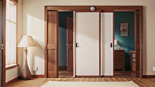 引き違い戸錠の設置場所