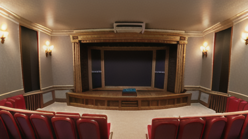 揚幕が演出する劇場空間