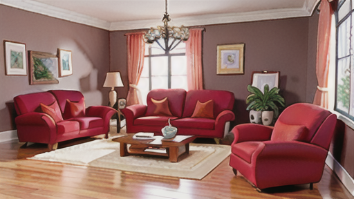 クレープ生地のソファカバーで上質な空間を演出