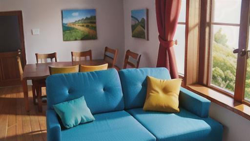 バランスレールを活用したインテリアコーディネート