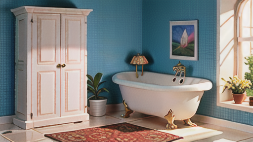 快適なバリアフリー浴室