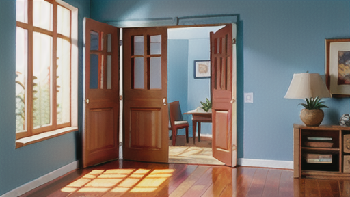 折戸用丁番の取り付け