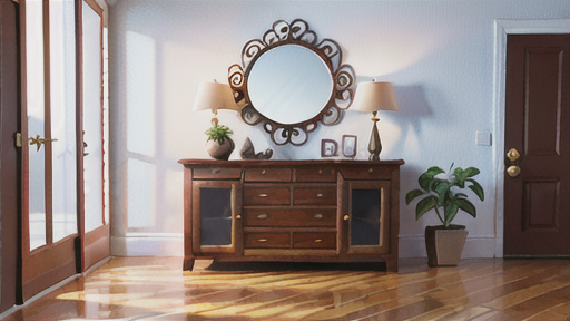 千鳥張りを使ったインテリア例